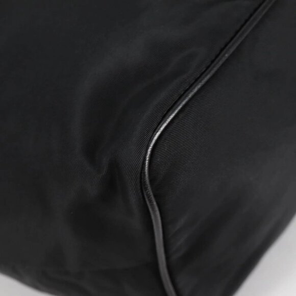 PRADA Chain Shoulder Bag Nylon Black Gold Auth 141036V - Picture 5 of 16